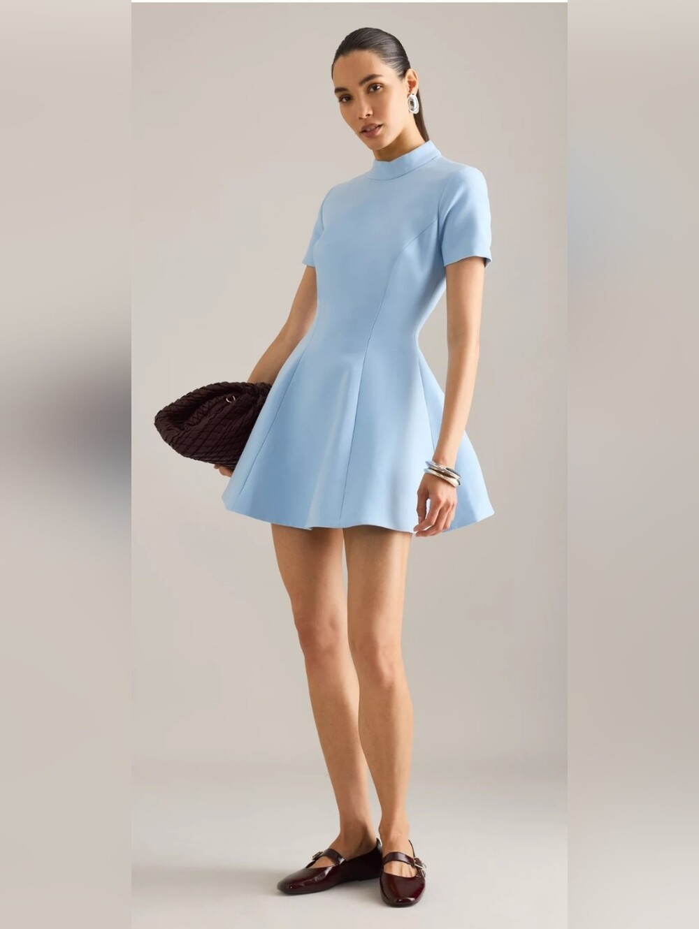 Bardot Zephyra High-Neck Hourglass Mini Dress
Bardot.